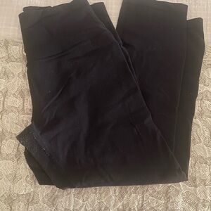 LULULEMON Size 6 Black Wunder Under Leggings
